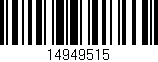 Código de barras (EAN, GTIN, SKU, ISBN): '14949515'