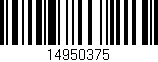 Código de barras (EAN, GTIN, SKU, ISBN): '14950375'