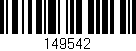 Código de barras (EAN, GTIN, SKU, ISBN): '149542'