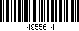 Código de barras (EAN, GTIN, SKU, ISBN): '14955614'