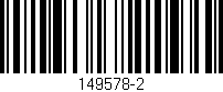 Código de barras (EAN, GTIN, SKU, ISBN): '149578-2'