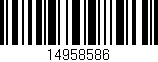 Código de barras (EAN, GTIN, SKU, ISBN): '14958586'