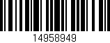 Código de barras (EAN, GTIN, SKU, ISBN): '14958949'