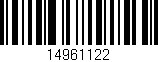 Código de barras (EAN, GTIN, SKU, ISBN): '14961122'