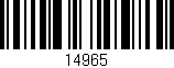 Código de barras (EAN, GTIN, SKU, ISBN): '14965'