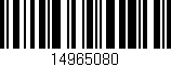 Código de barras (EAN, GTIN, SKU, ISBN): '14965080'