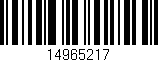 Código de barras (EAN, GTIN, SKU, ISBN): '14965217'
