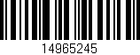 Código de barras (EAN, GTIN, SKU, ISBN): '14965245'