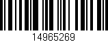 Código de barras (EAN, GTIN, SKU, ISBN): '14965269'