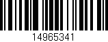 Código de barras (EAN, GTIN, SKU, ISBN): '14965341'