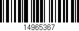Código de barras (EAN, GTIN, SKU, ISBN): '14965367'