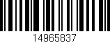 Código de barras (EAN, GTIN, SKU, ISBN): '14965837'