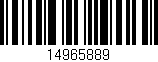Código de barras (EAN, GTIN, SKU, ISBN): '14965889'