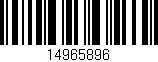 Código de barras (EAN, GTIN, SKU, ISBN): '14965896'