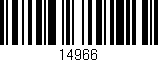 Código de barras (EAN, GTIN, SKU, ISBN): '14966'