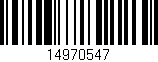 Código de barras (EAN, GTIN, SKU, ISBN): '14970547'
