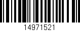 Código de barras (EAN, GTIN, SKU, ISBN): '14971521'