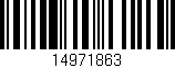 Código de barras (EAN, GTIN, SKU, ISBN): '14971863'