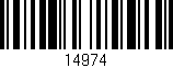 Código de barras (EAN, GTIN, SKU, ISBN): '14974'