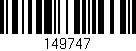 Código de barras (EAN, GTIN, SKU, ISBN): '149747'