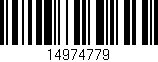 Código de barras (EAN, GTIN, SKU, ISBN): '14974779'