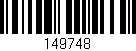 Código de barras (EAN, GTIN, SKU, ISBN): '149748'