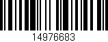 Código de barras (EAN, GTIN, SKU, ISBN): '14976683'