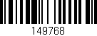 Código de barras (EAN, GTIN, SKU, ISBN): '149768'