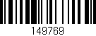 Código de barras (EAN, GTIN, SKU, ISBN): '149769'
