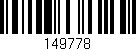 Código de barras (EAN, GTIN, SKU, ISBN): '149778'