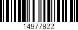 Código de barras (EAN, GTIN, SKU, ISBN): '14977822'