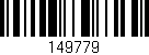Código de barras (EAN, GTIN, SKU, ISBN): '149779'
