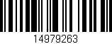 Código de barras (EAN, GTIN, SKU, ISBN): '14979263'