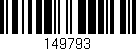 Código de barras (EAN, GTIN, SKU, ISBN): '149793'