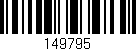 Código de barras (EAN, GTIN, SKU, ISBN): '149795'