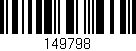 Código de barras (EAN, GTIN, SKU, ISBN): '149798'