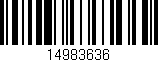 Código de barras (EAN, GTIN, SKU, ISBN): '14983636'