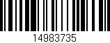 Código de barras (EAN, GTIN, SKU, ISBN): '14983735'