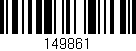 Código de barras (EAN, GTIN, SKU, ISBN): '149861'