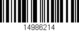 Código de barras (EAN, GTIN, SKU, ISBN): '14986214'