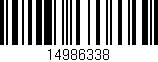Código de barras (EAN, GTIN, SKU, ISBN): '14986338'