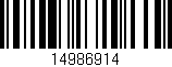 Código de barras (EAN, GTIN, SKU, ISBN): '14986914'