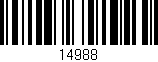 Código de barras (EAN, GTIN, SKU, ISBN): '14988'