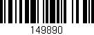 Código de barras (EAN, GTIN, SKU, ISBN): '149890'