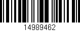 Código de barras (EAN, GTIN, SKU, ISBN): '14989462'