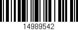 Código de barras (EAN, GTIN, SKU, ISBN): '14989542'