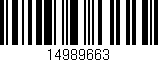 Código de barras (EAN, GTIN, SKU, ISBN): '14989663'