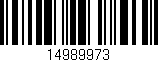 Código de barras (EAN, GTIN, SKU, ISBN): '14989973'