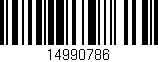 Código de barras (EAN, GTIN, SKU, ISBN): '14990786'