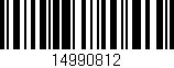 Código de barras (EAN, GTIN, SKU, ISBN): '14990812'